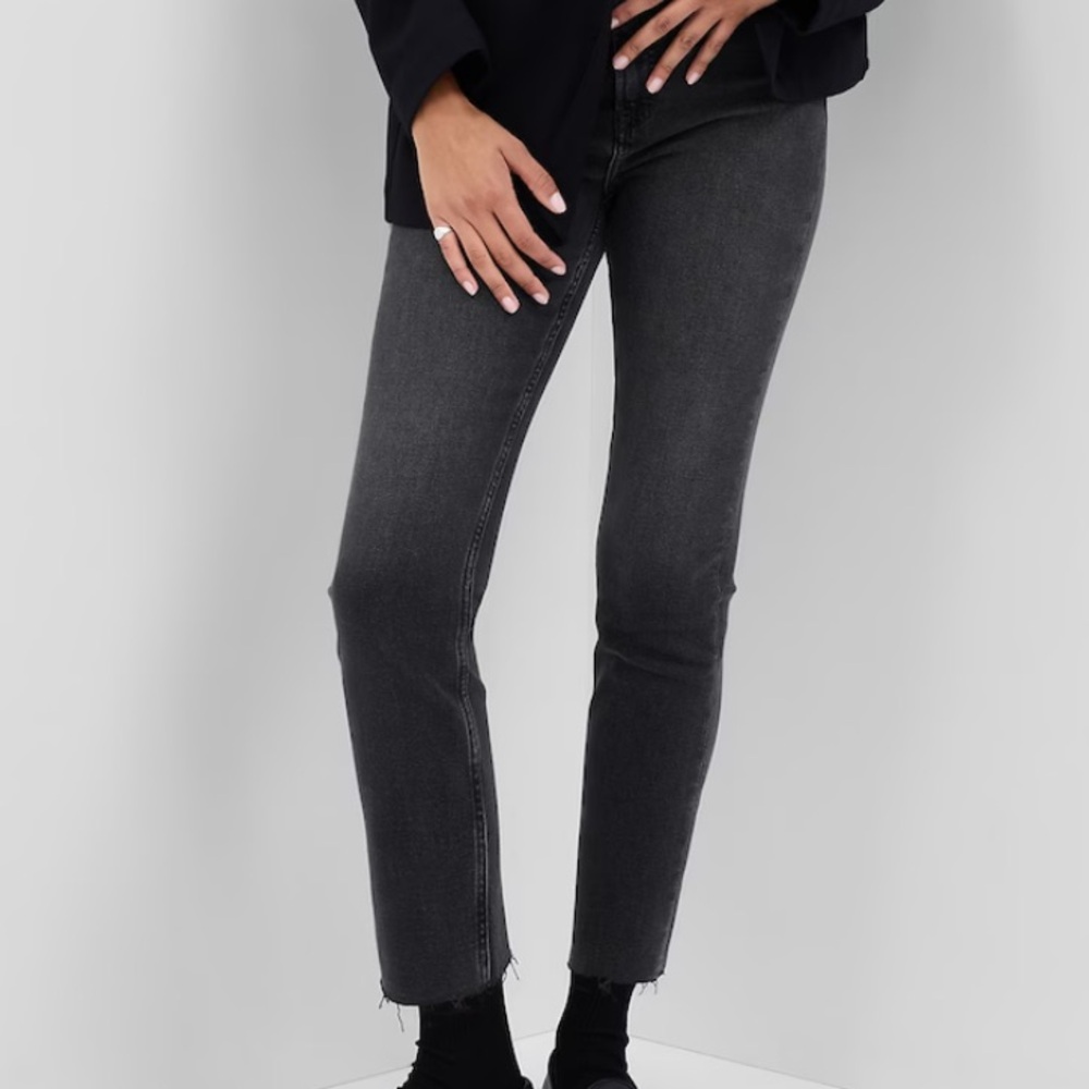 Gap women’s vintage slim sky high black jeans 30/10r